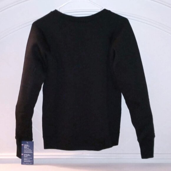 Champion Athleticwear Powerblend Black Extra Small Long Sleeve Sweatshirt - Picture 2 of 6